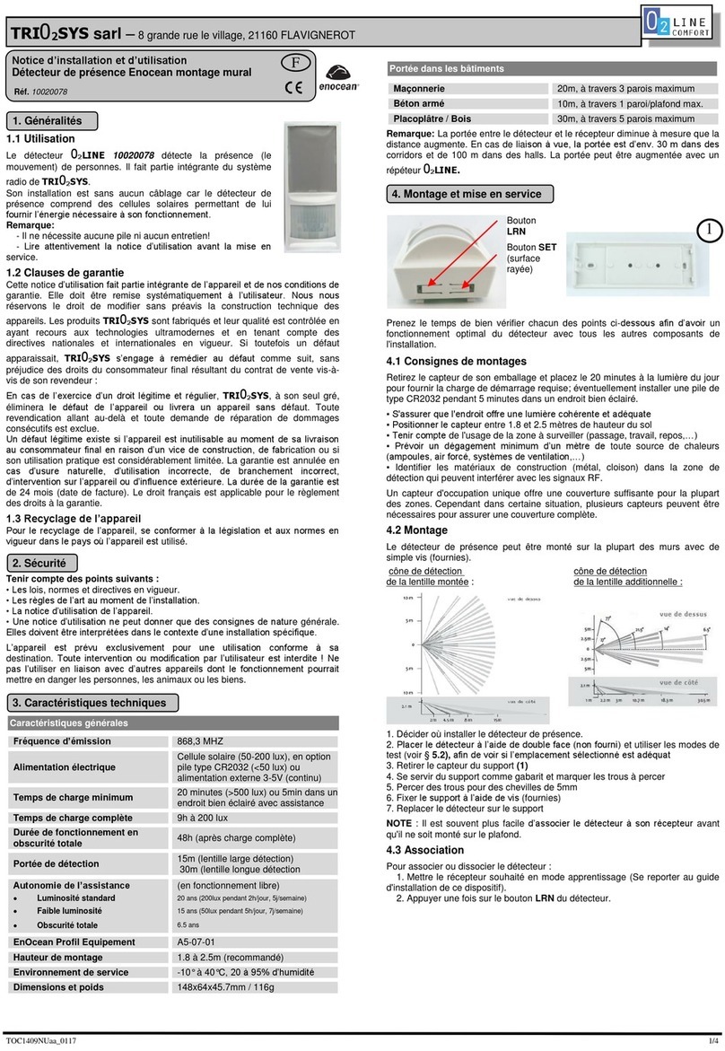 TRI02SYS 02LINE COMFORT 10020078 Installation and operating manual