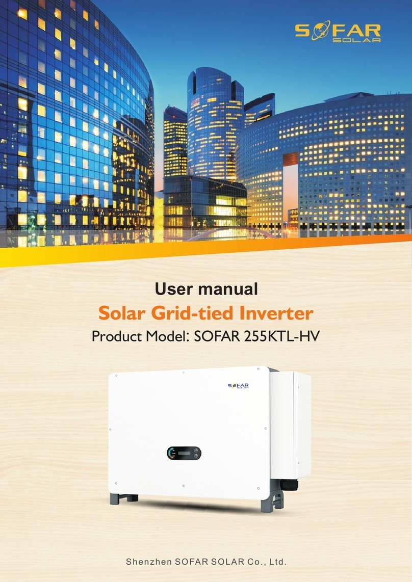 Sofar 255KTL-HV User manual Sofar 255KTL-HV User manual