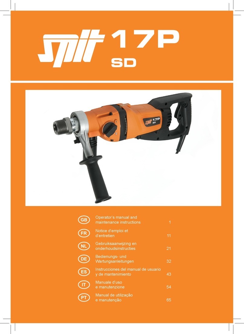 SPIT 17P SD Operator's manual and maintenance instructions