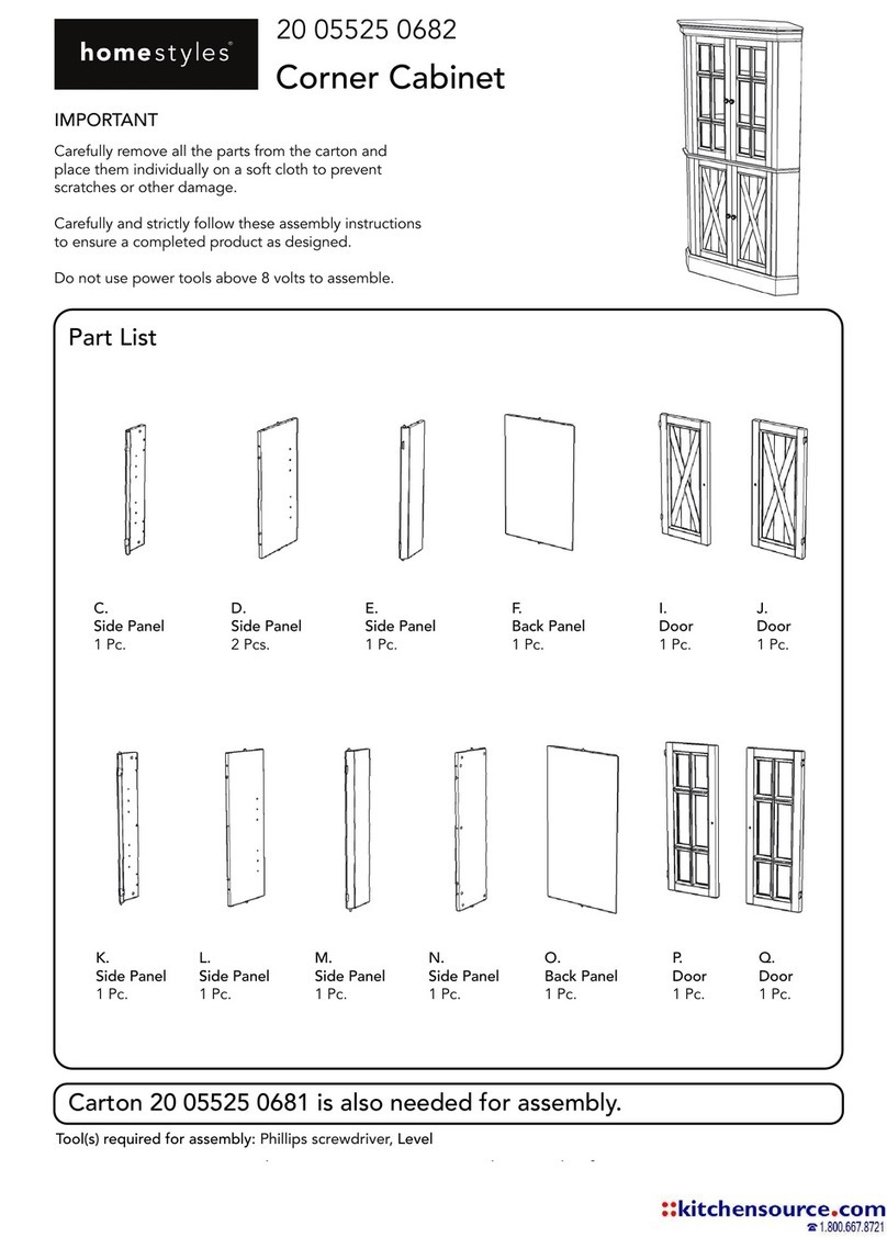 Home Styles 20 05525 0682 User manual