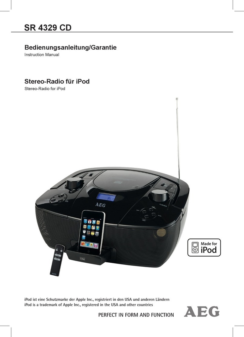 AEG SR 4329 CD instruction manual