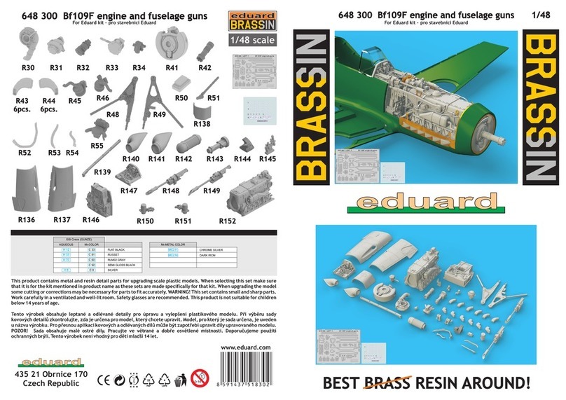 Eduard Brassin Bf109F engine and fuselage guns User manual Eduard Brassin Bf109F engine and fuselage guns User manual