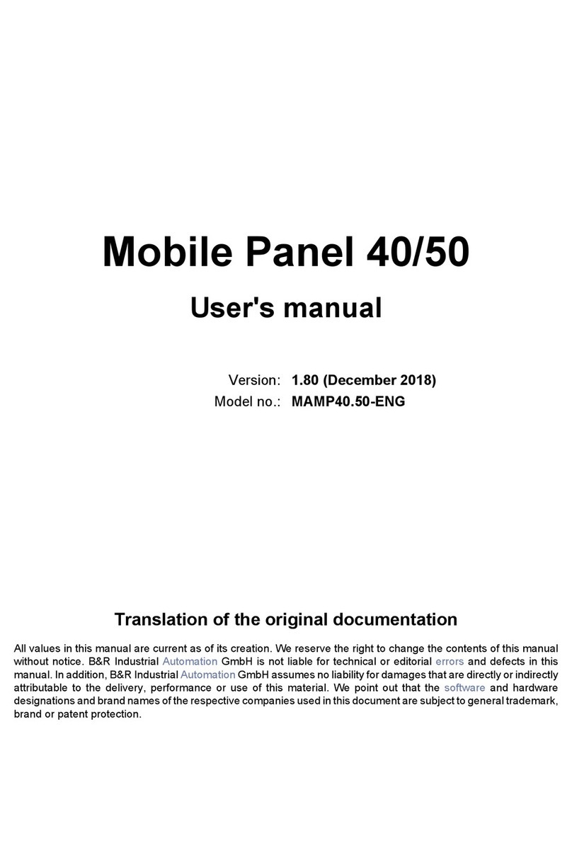 B&R Mobile Panel 40 user manual B&R Mobile Panel 40 user manual