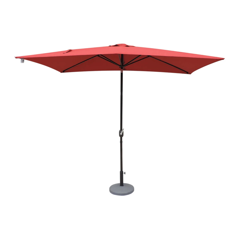 Blue Wave Island Umbrella Adriatic NU5433CH quick start guide Blue Wave Island Umbrella Adriatic NU5433CH quick start guide