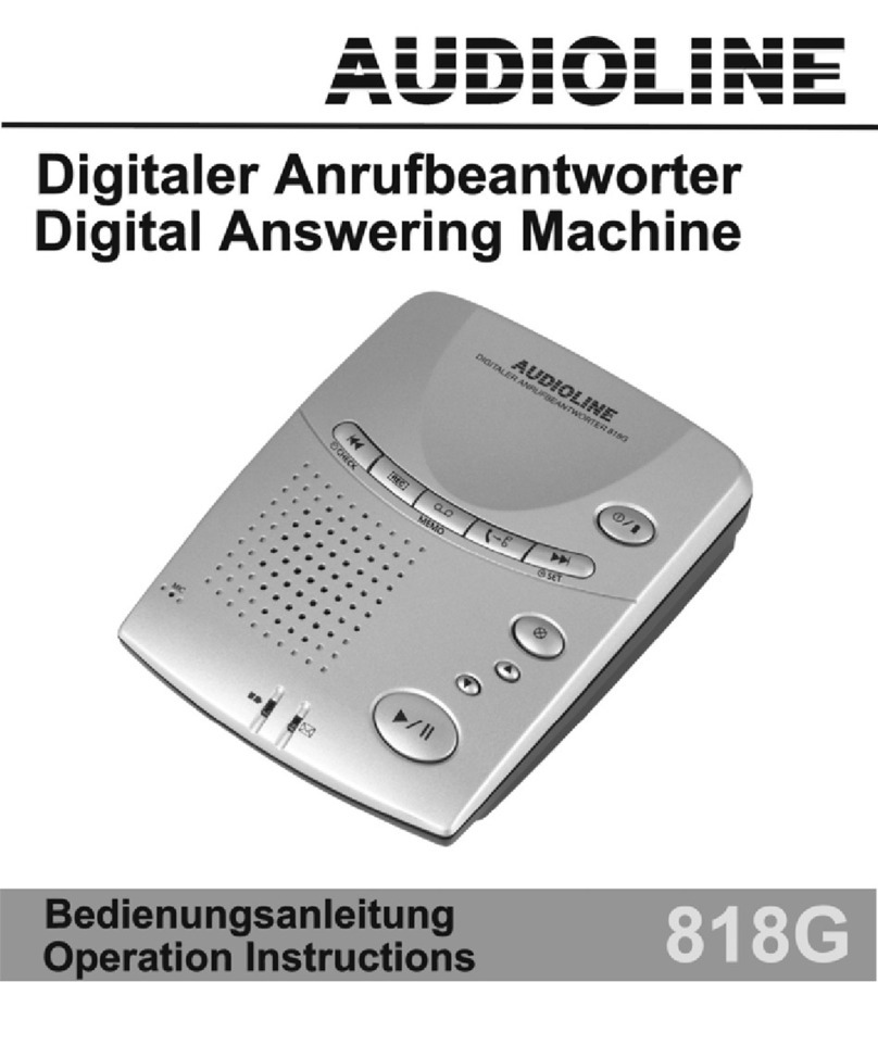 AUDIOLINE 818G User manual