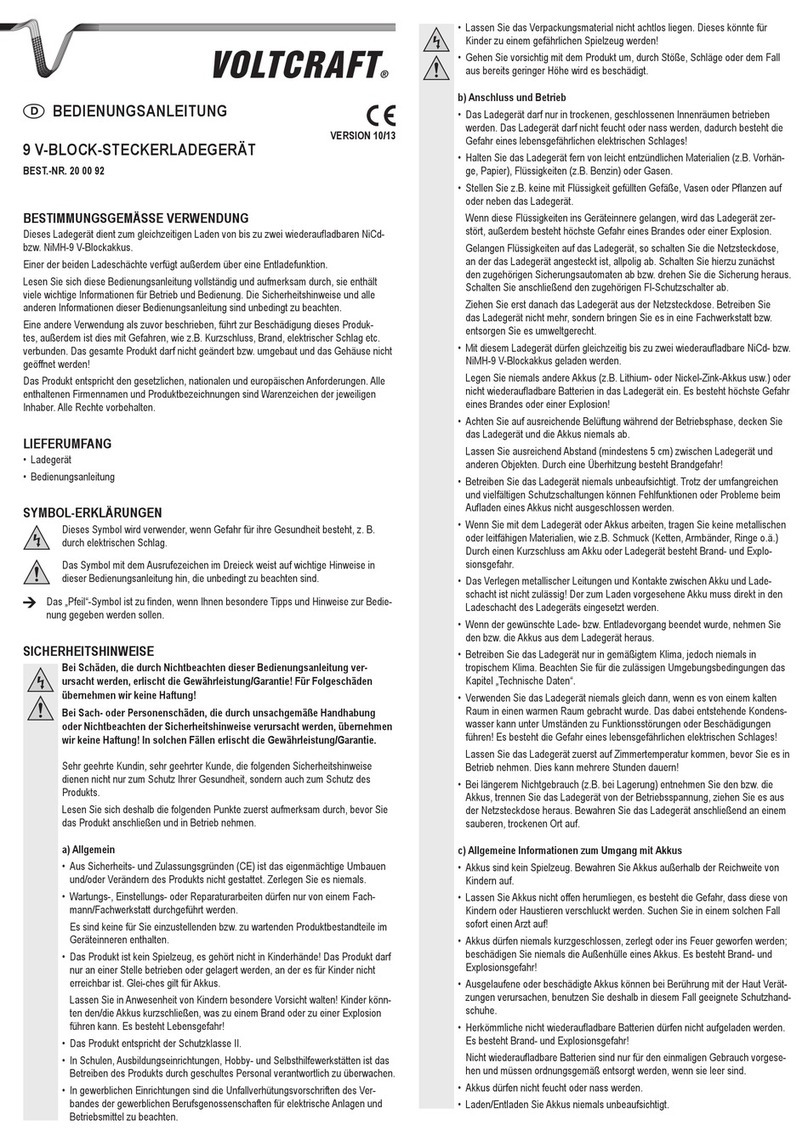 VOLTCRAFT 20 00 92 operating instructions