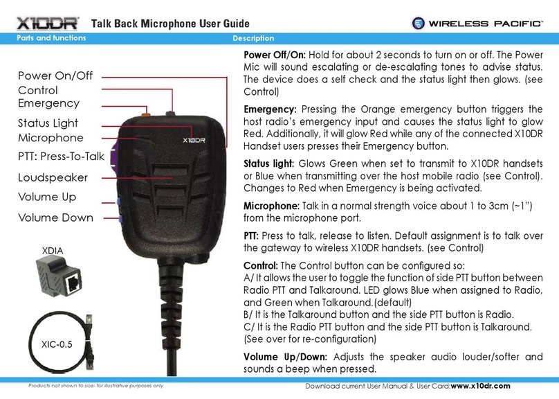 Wireless Pacific X10DR ELITE user guide