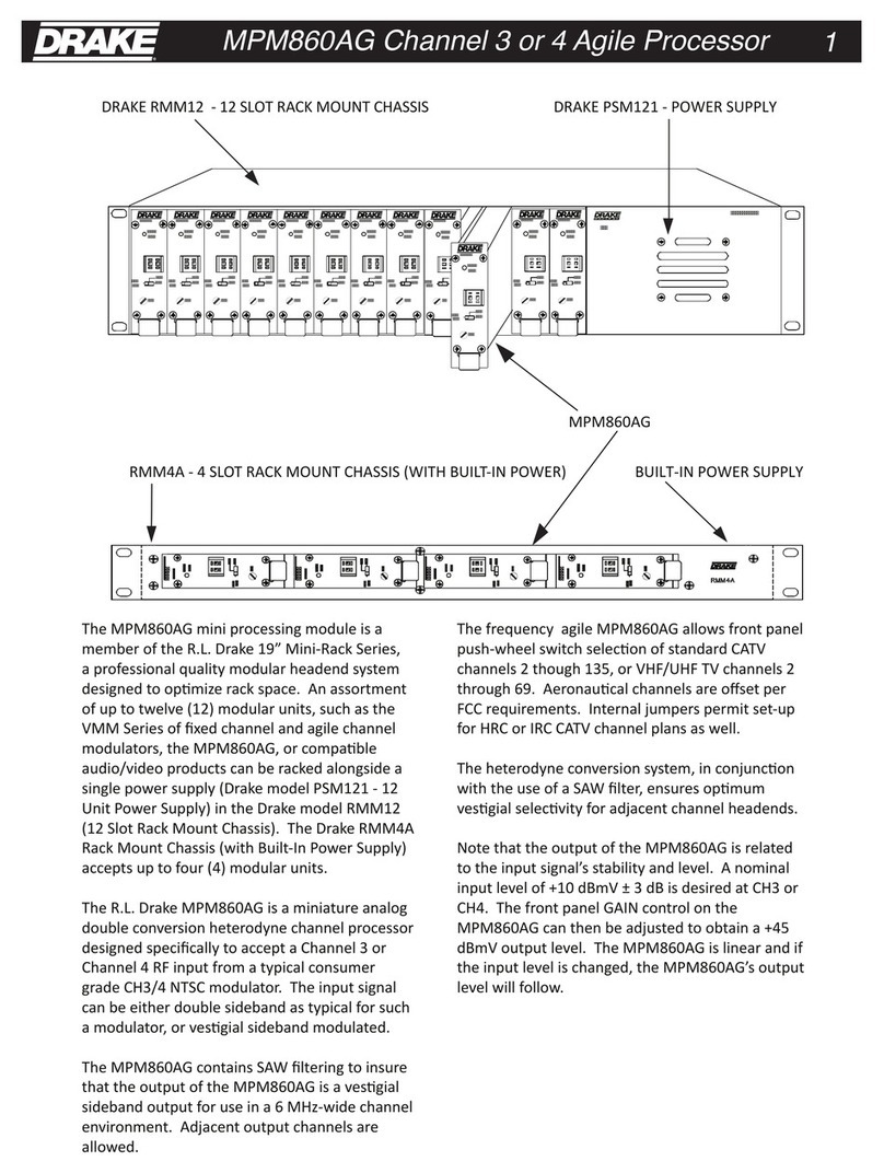 DRAKE MPM860AG User manual