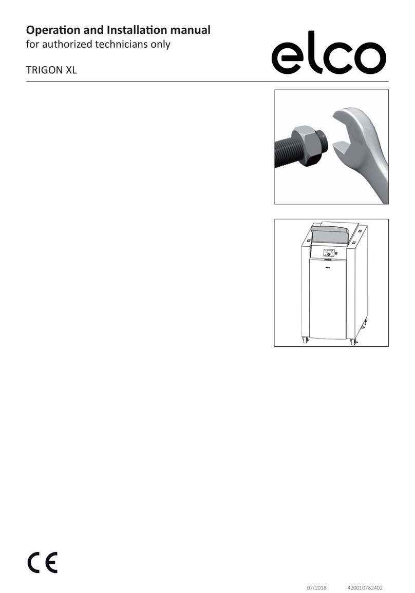 elco Trigon XL 150 Operation and installation manual elco Trigon XL 150 Operation and installation manual