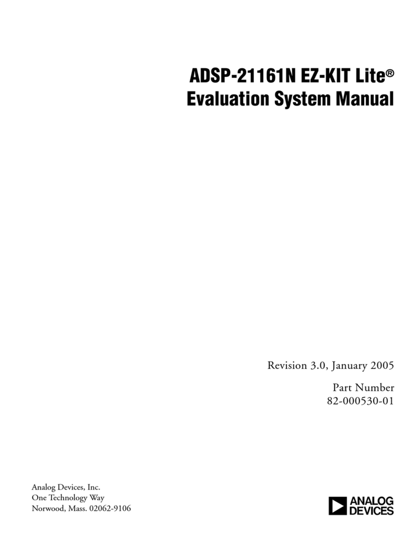 Analog Devices EZ-KIT Lite User manual