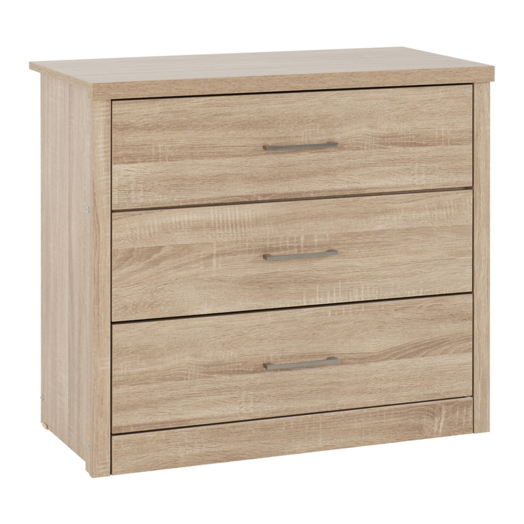 Seconique LIGHT OAK EFFECT VENEER LISBON 3 DRAWER... User manual Seconique LIGHT OAK EFFECT VENEER LISBON 3 DRAWER... User manual