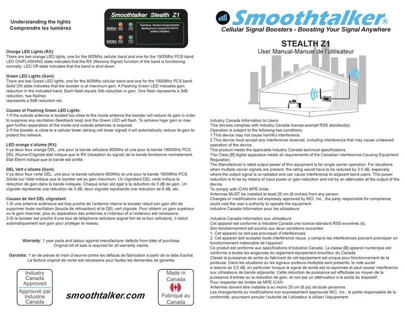 SmoothTalker Stealth Z1 user manual