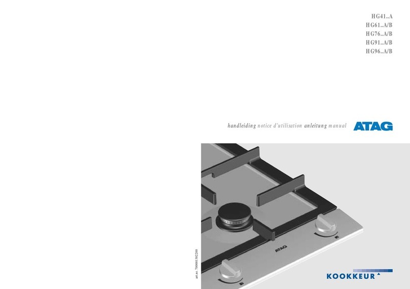 Atag HG41 A Series User manual