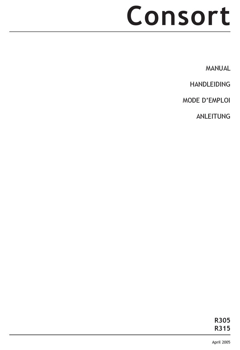 Consort R305 User manual Consort R305 User manual