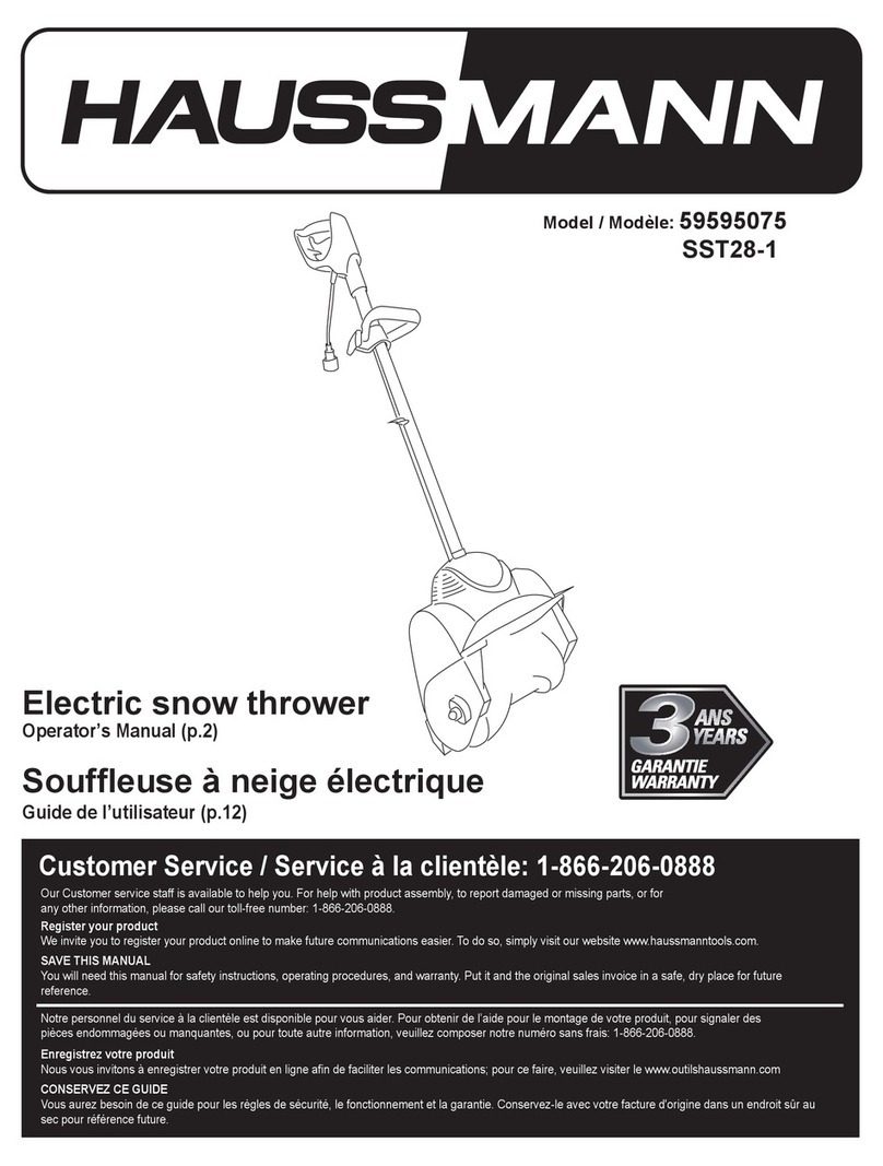 Haussmann 59595075 Operator's manual