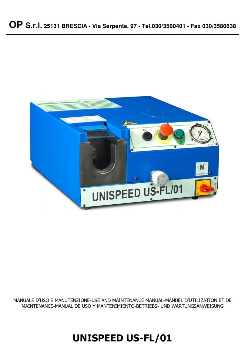 OP UNISPEED US-FL/01 Use and maintenance manual