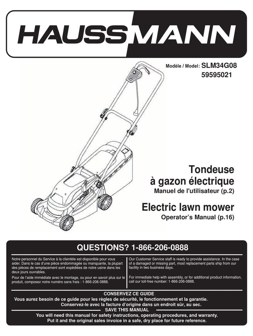 Haussmann SLM34G08 Operator's manual
