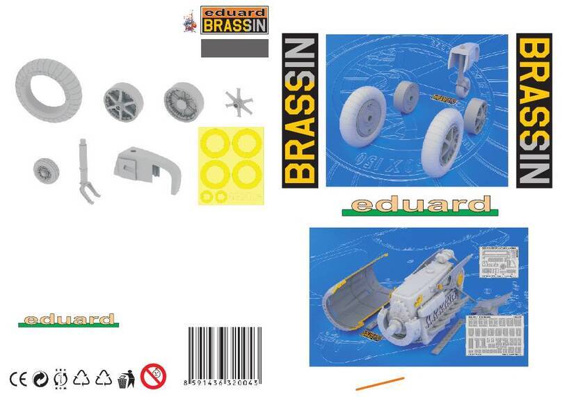 Eduard Brassin Bf 109E wheels 1/32 User manual