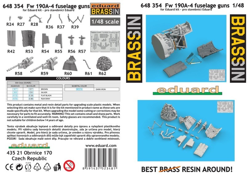 Eduard Brassin Fw 190A-4 fuselage guns quick start guide