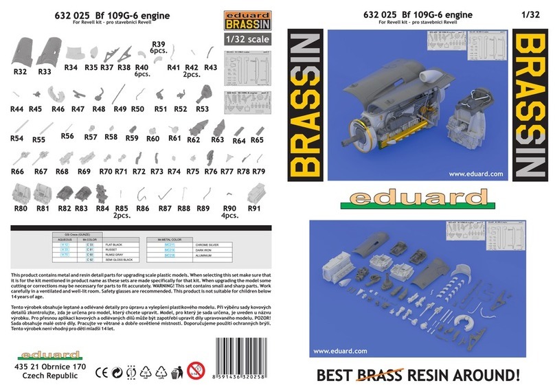 Eduard Brassin Bf 109G-6 engine quick start guide