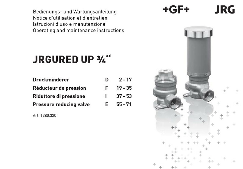 GF JRGURED UP Operating and maintenance instructions