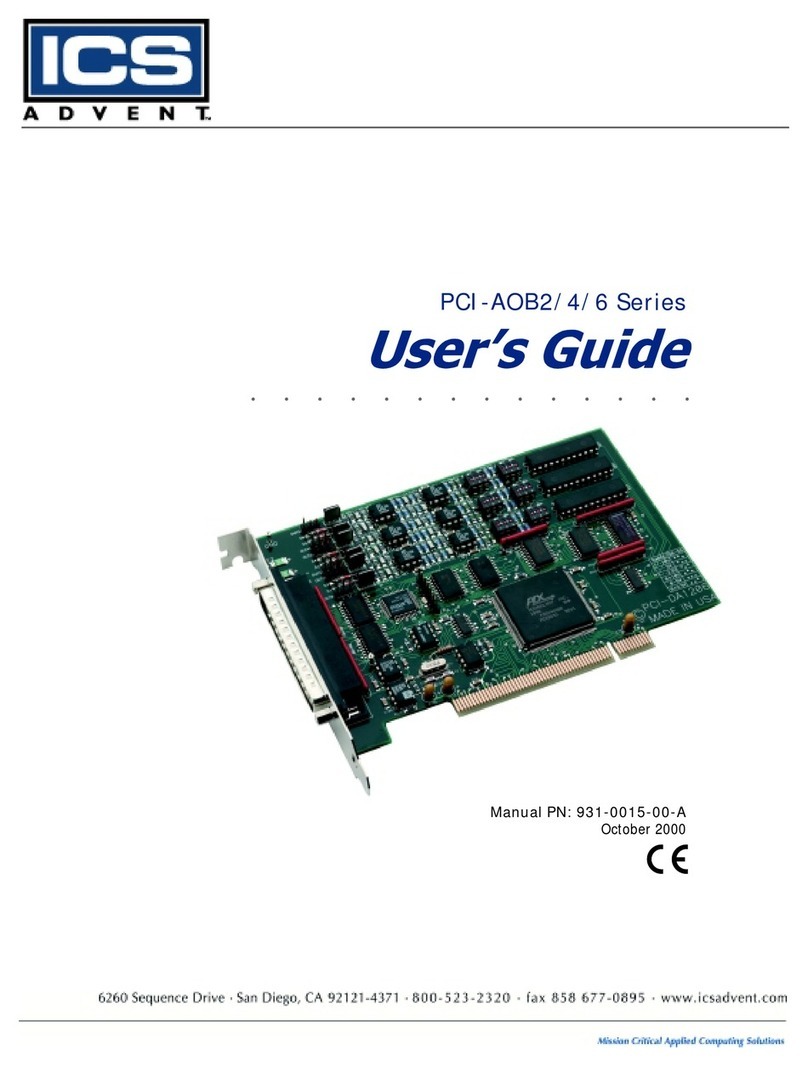 ICS PCI-AOB2 Series user guide