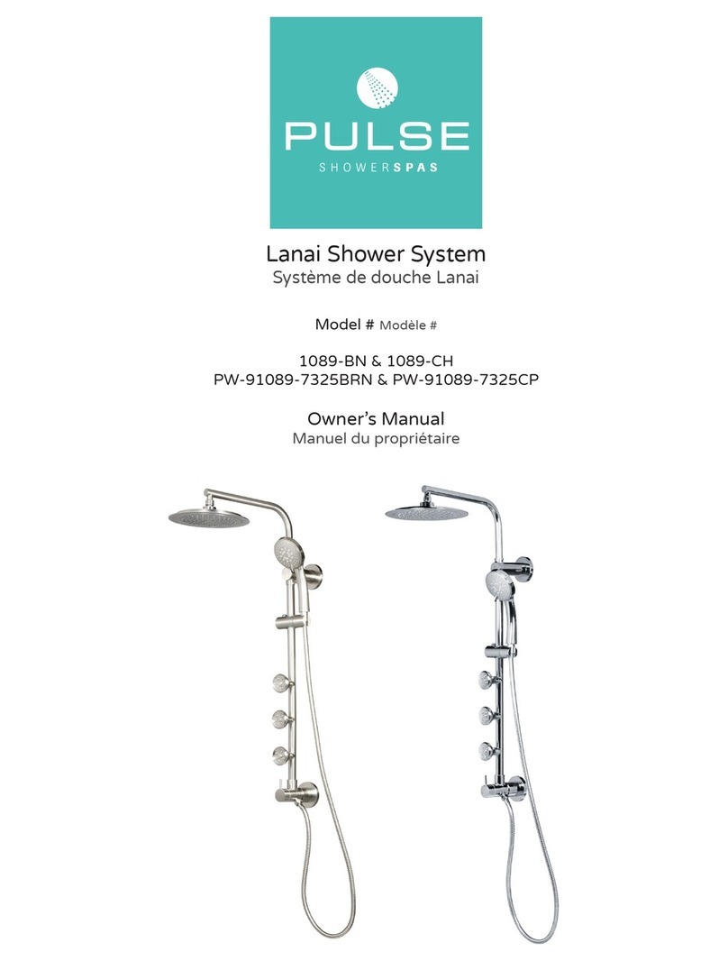 Pulse Shower Spas 1089-BN owner's manual Pulse Shower Spas 1089-BN owner's manual