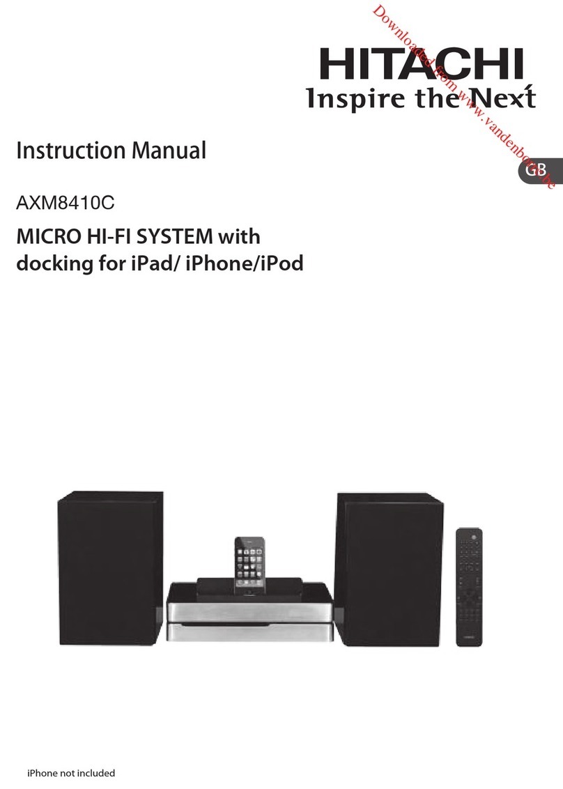 Hitachi AXM8410C User manual