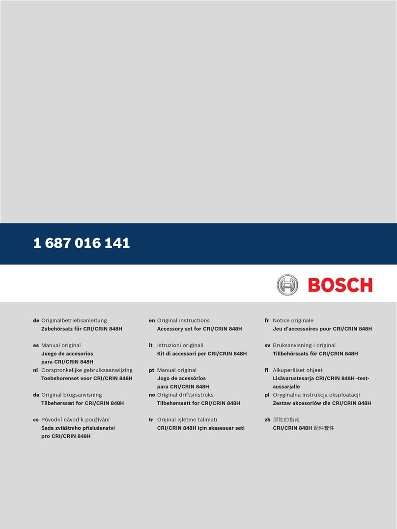 Bosch 1 687 016 141 User manual