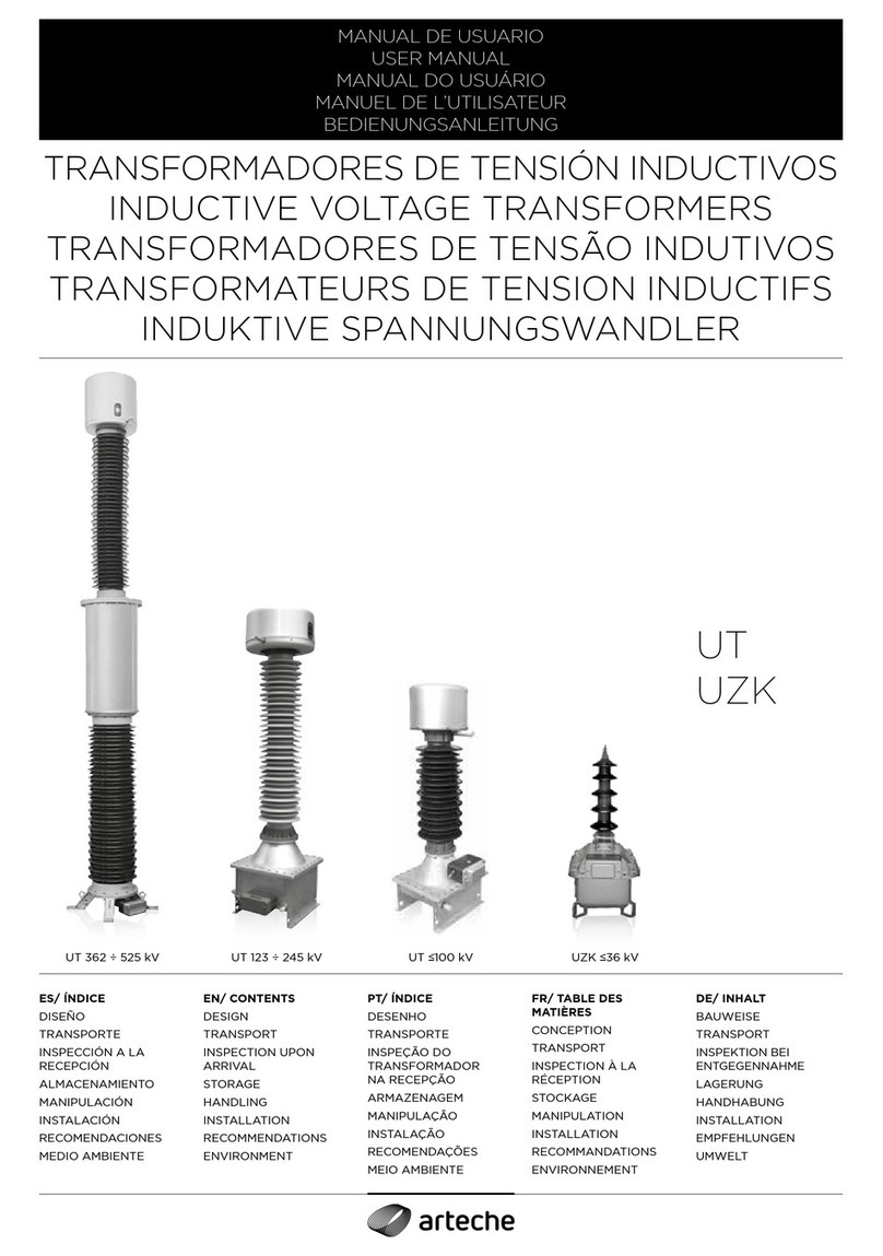 Arteche UT Series user manual
