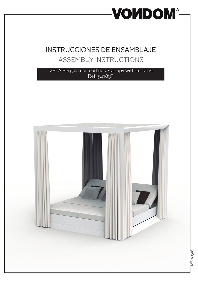 VONDOM VELA 54183F Assembly instructions