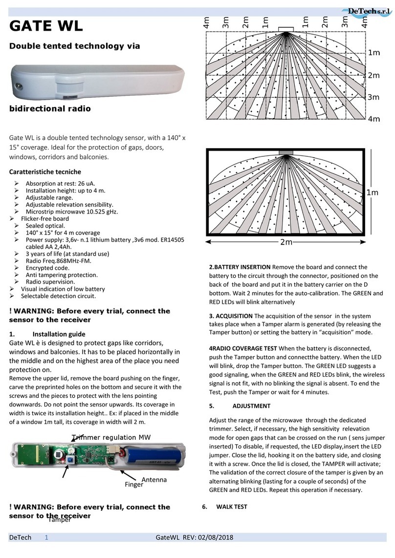 Detech GATE WL manual