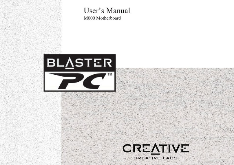 Creative BLASTER PC M000 user manual