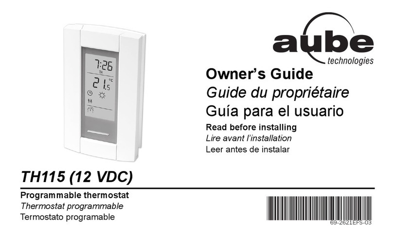 Aube Technologies TH115 A/F/AF owner's guide Aube Technologies TH115 A/F/AF owner's guide