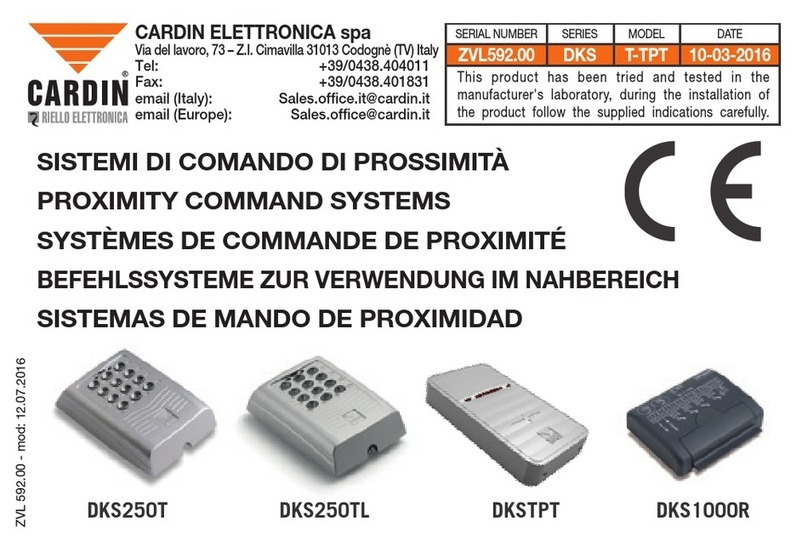 Cardin Elettronica DKS 250T manual