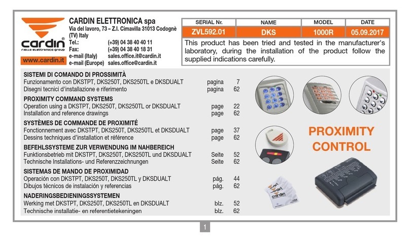 Cardin Elettronica 1000R User manual