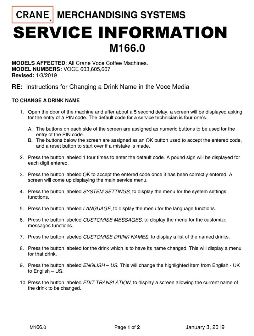 Crane VOCE 603 Service information