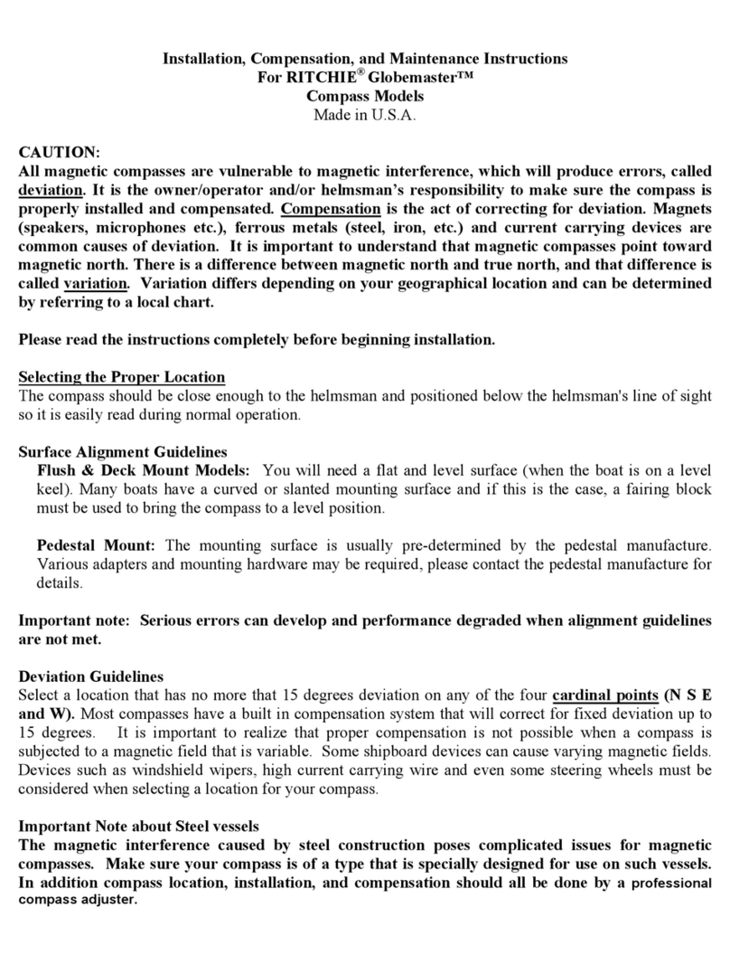 Ritchie Globemaster B-500 Installation, Compensation, and Maintenance Instructions