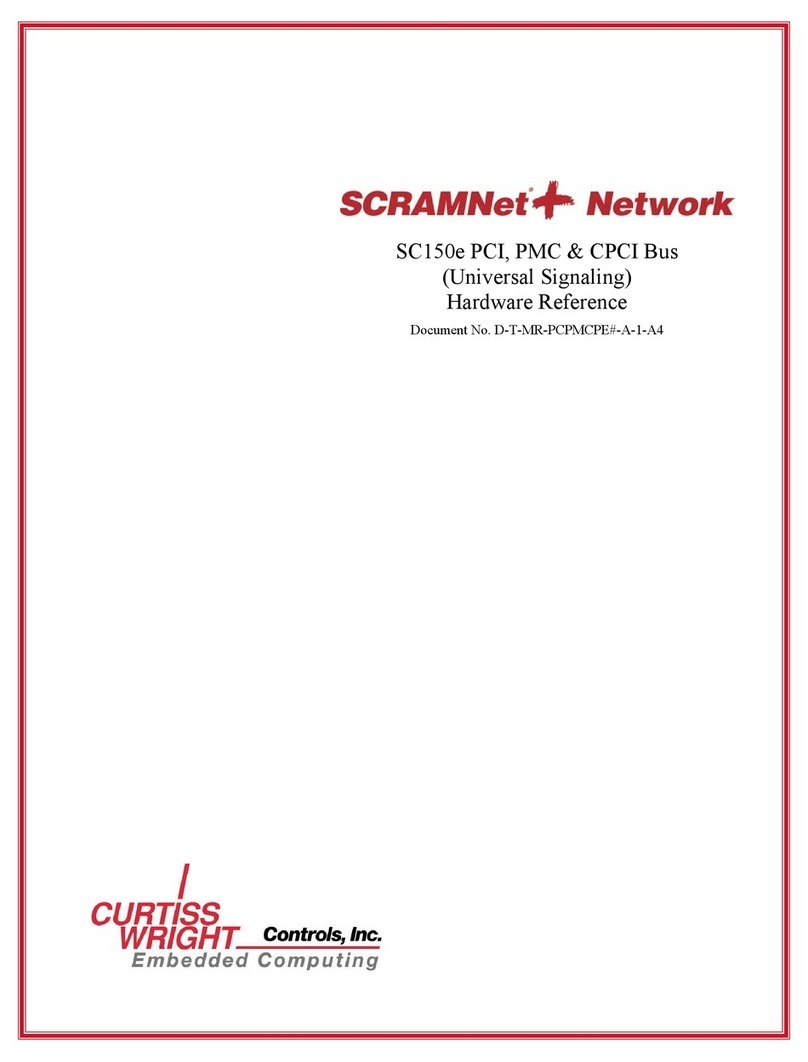 Curtiss-Wright SCRAMNet+ SC150e Hardware reference