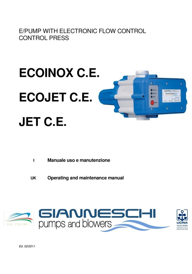 Gianneschi ECOINOX C.E. Operating and maintenance manual
