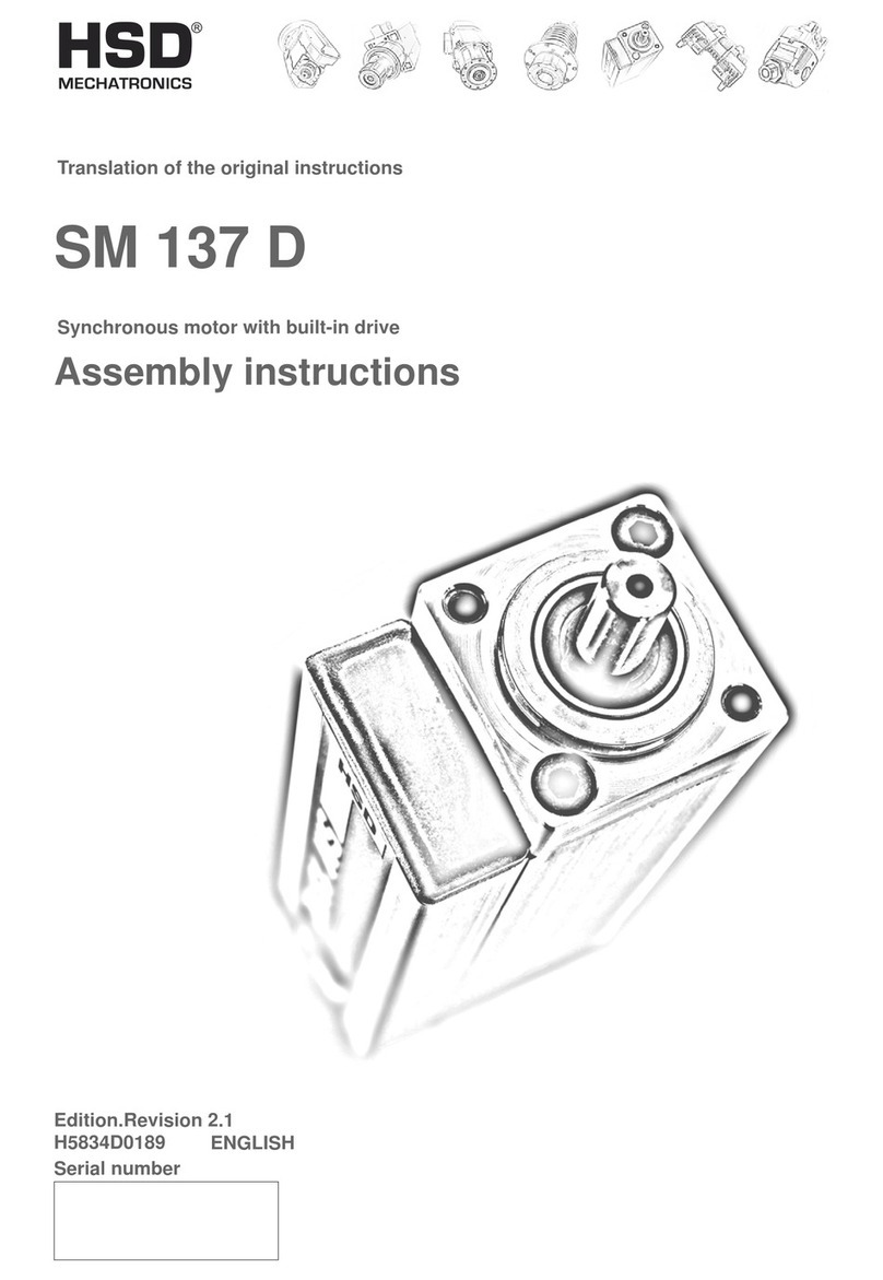 HSD SM 137 D Assembly instructions