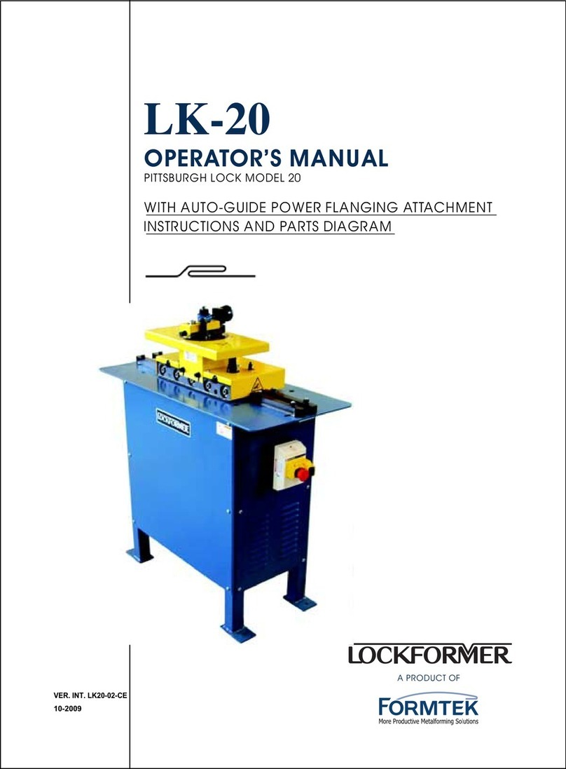 FORMTEK Lockformer LK-20 Operator's manual