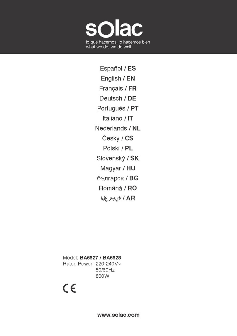 SOLAC BA5627 User manual