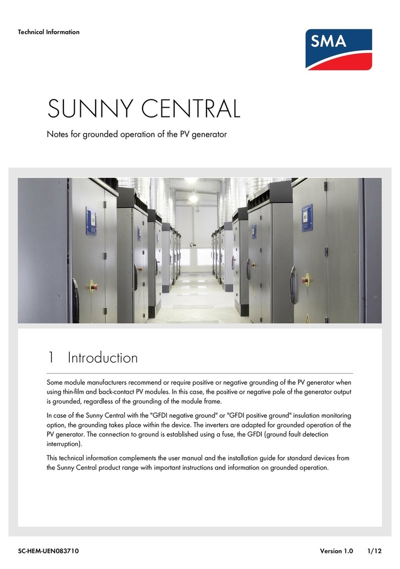 SMA Solar Technology SUNNY CENTRAL Manual