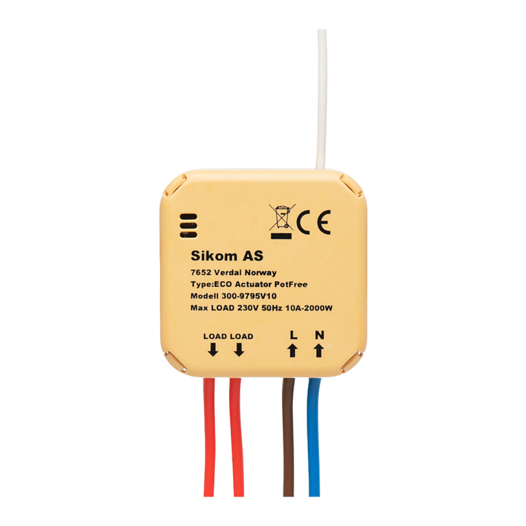 SiKom ECO Actuator PotFree User manual