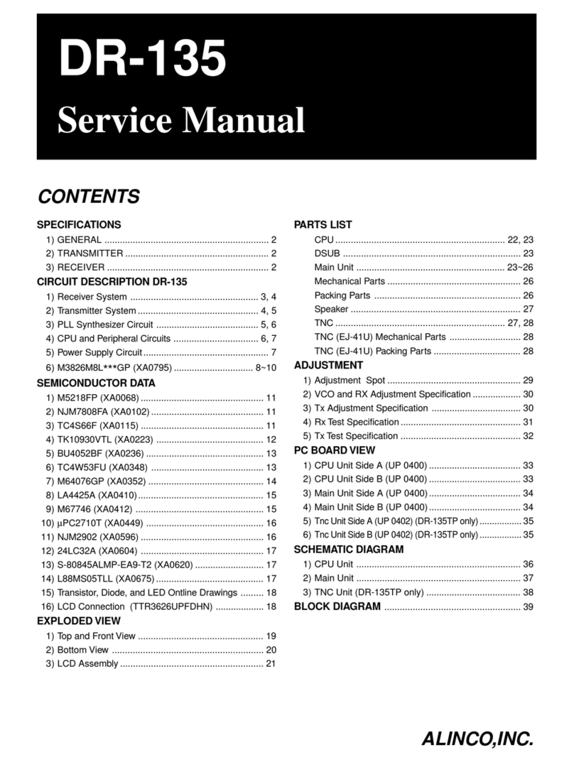 Alinco DR-135 User manual