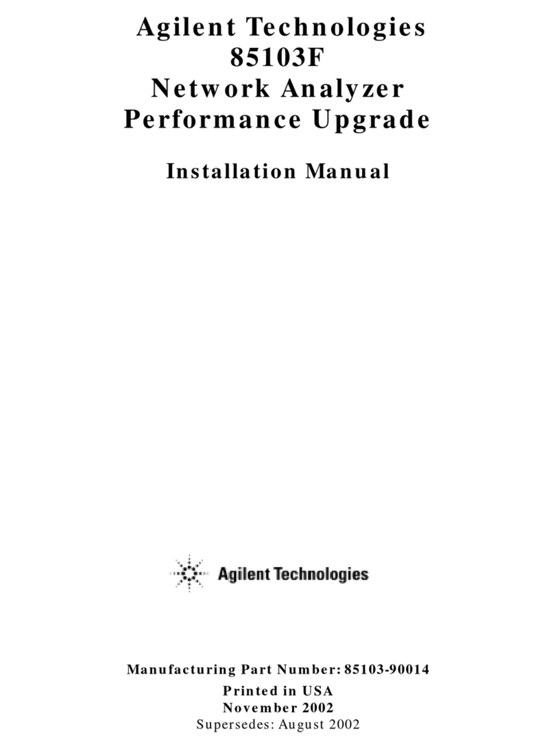 Agilent Technologies 85103F User manual