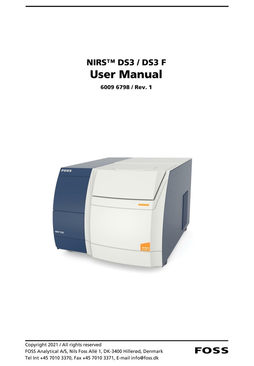 Foss NIRS DS3 User manual