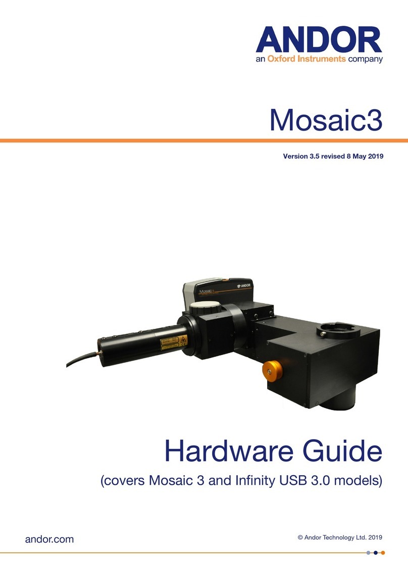 Oxford Instruments ANDOR Mosaic3 Installation instructions