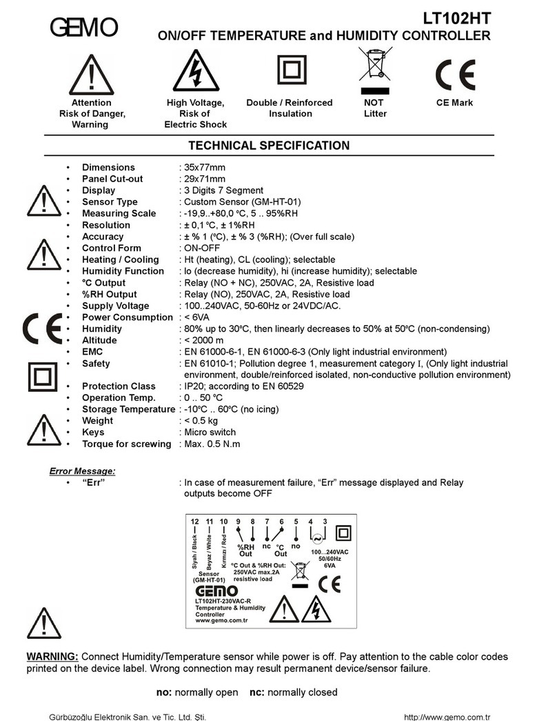 Gemo LT102HT quick start guide